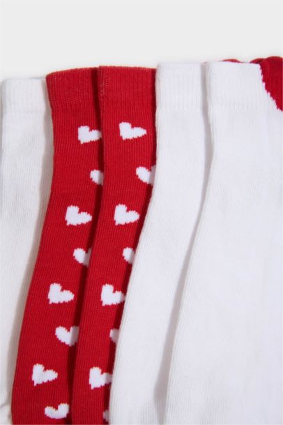 Kadın 3'lü Pamuklu Patik Çorap