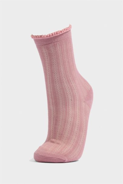 Kadın 3'lü Pamuklu Uzun Çorap