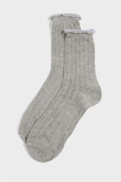 Kadın 3'lü Pamuklu Uzun Çorap