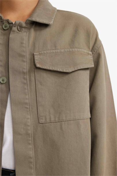 Oversize Geniş Kalıp Polo Yaka Uzun Kollu Gömlek Erkek Çocuk