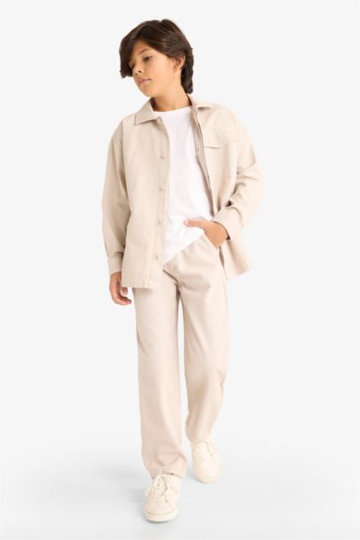 Beli Lastikli Gabardin Pantolon Erkek Çocuk