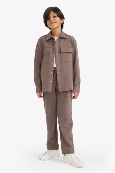 بنطلون اولادي قصة عادية وخصر مطاطي