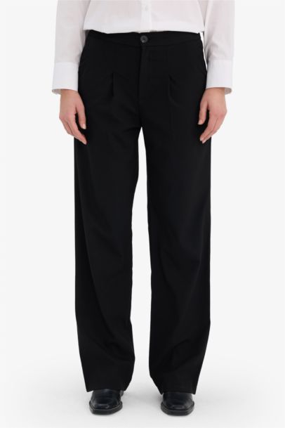 High Waist Wide Leg Trousers