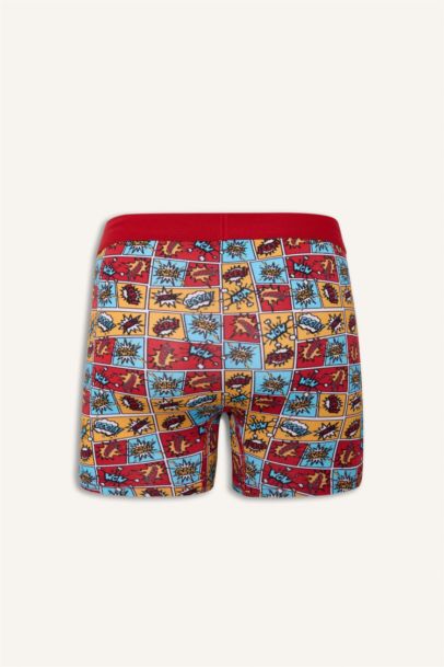 Regular Fit Desenli 3'lü Boxer