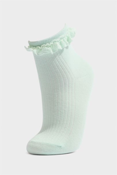 3'lü Pamuklu Soket Çorap Kız Çocuk