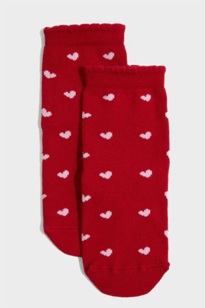 Lot de 2 Chaussettes de Noël longues en coton pour bébé fille