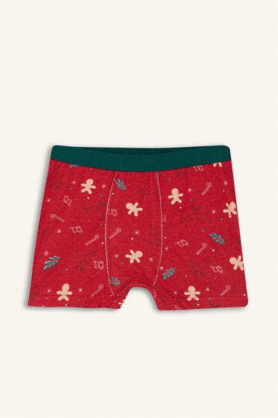Yılbaşı Temalı Penye Boxer Erkek Çocuk
