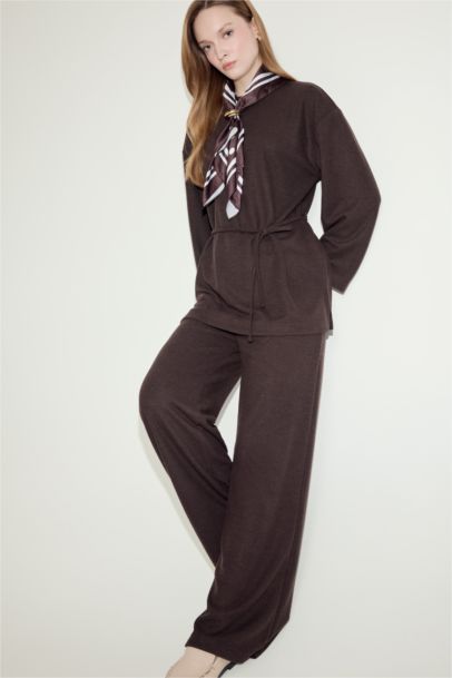 Regular Fit Tied Long Sleeve Tunic