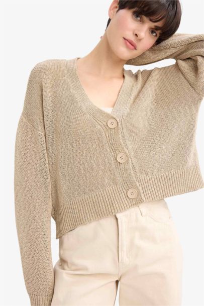 Relax Fit V-Neck Knitwear Cardigan