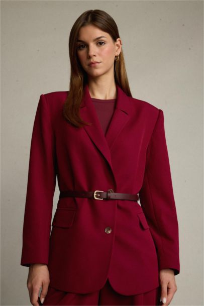 Düğmeli Blazer Ceket