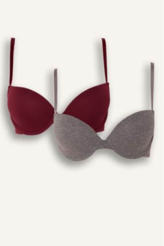 Cotton Padded Underwired 2 Piece T-Shirt Bra