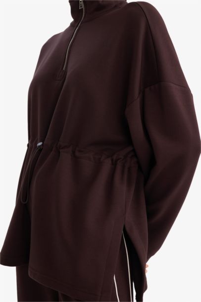 DeFactoFit Long Fit Modal Sports Sweatshirt