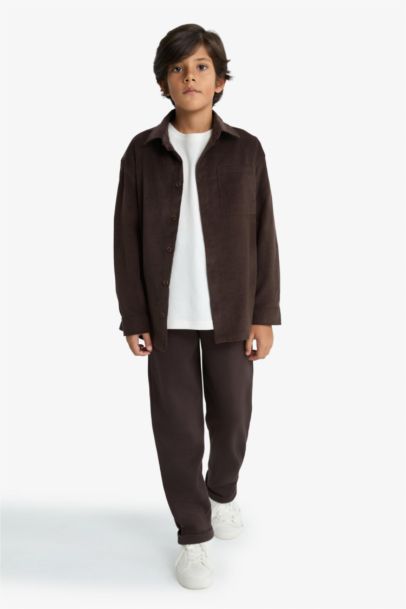 Boy Regular Fit Corduroy Long Sleeve Shirt