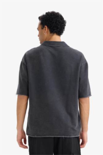 تيشيرت بولو نص ردن قصة فضفاضة وياخة بولو