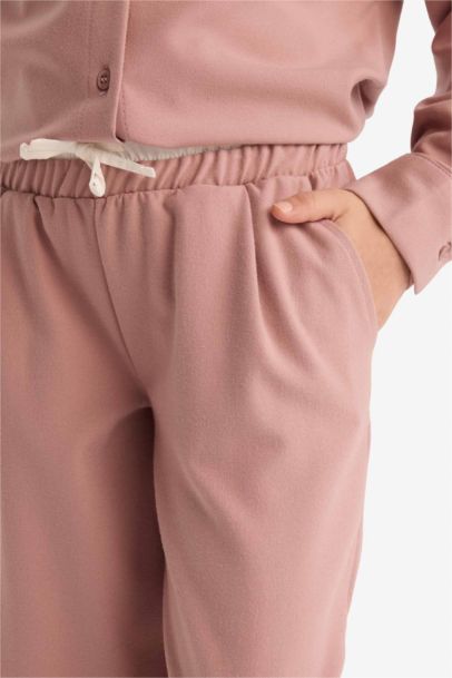 Beli Lastikli Wide Leg Pantolon Kız Çocuk