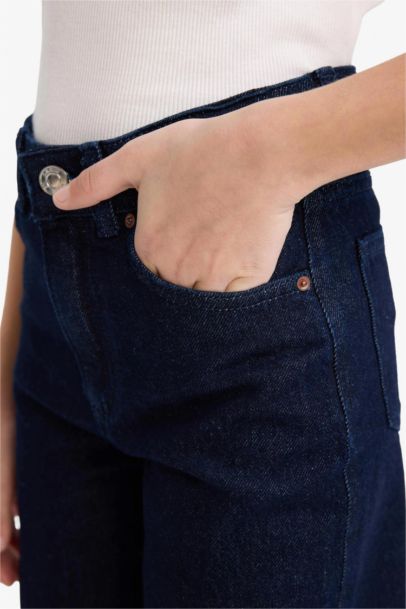 90's Wıde Leg Jean Pantolon Kız Çocuk