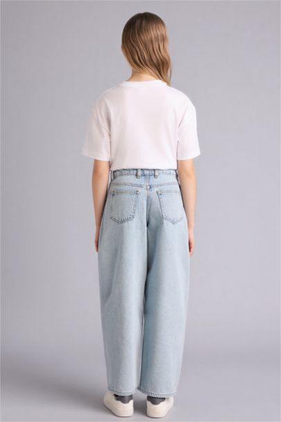 Girl Baggy Fit Wide Leg Jeans