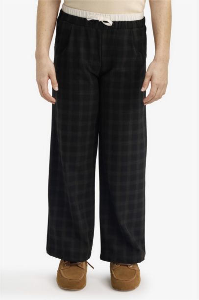 Girl Wide Leg Poplin Trousers