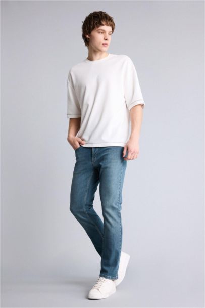 بنطرون جينز سيرجيو قصة عادية بخصر عادي