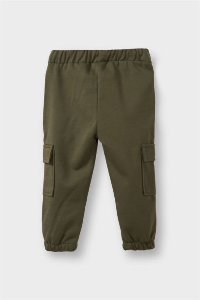 Dokuma Etiketli Beli Lastikli Eşofman Altı Erkek Bebek