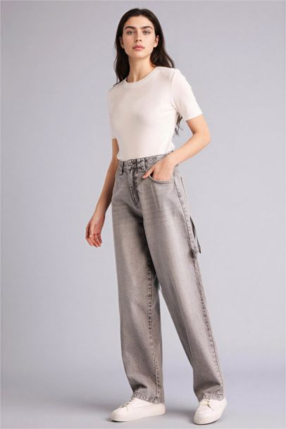 Брюки Carpenter Fıt c высокой талией для женщин