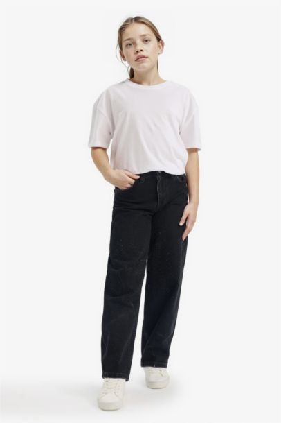 بنطرون جينز باجي وايد ليج