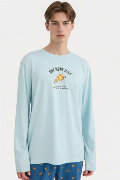 Regular Fit Patterned Long Sleeve 2 Piece Set