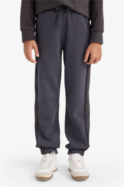 Boy Fleece Half Zippered Sweatshirts Sweatpants 2 Piece Set