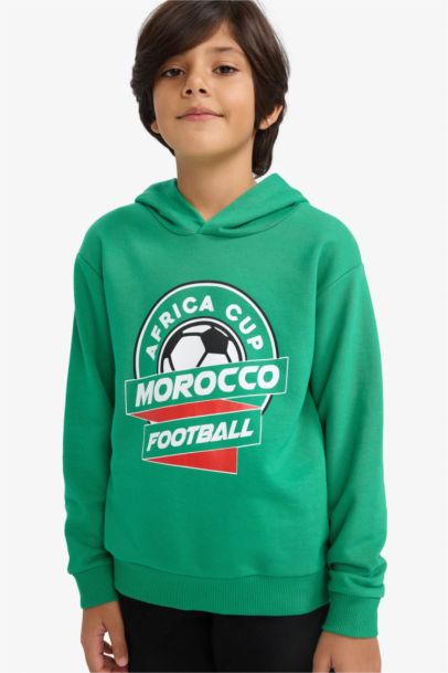 Sweatshirt imprimé à col rond pour garçon