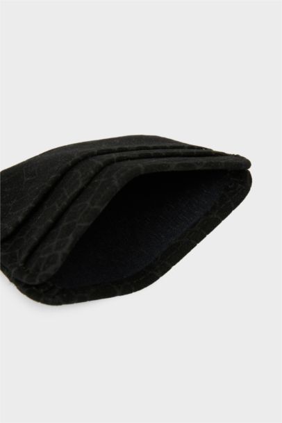 Porte-cartes en suède pour femme