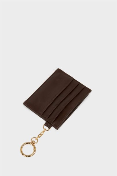 Woman Faux Leather Business Card Wallet