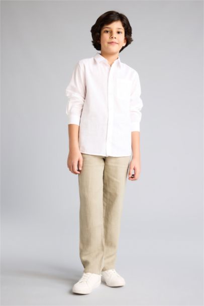 Keten Pantolon Erkek Çocuk