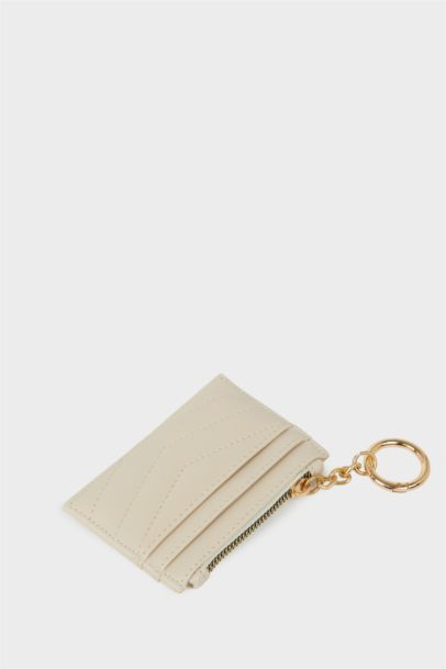 Porte-cartes en similicuir pour femme