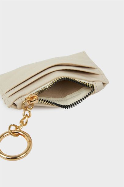 Porte-cartes en similicuir pour femme