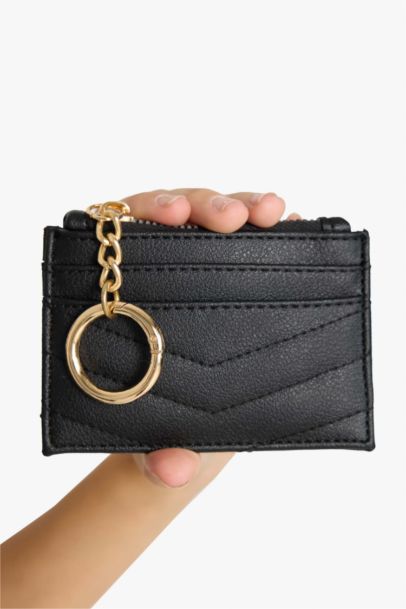 Woman Faux Leather Business Card Wallet