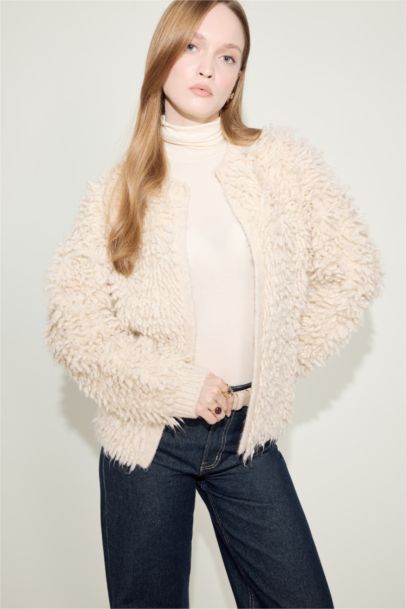 Regular Fit Crew Neck Knitwear Cardigan