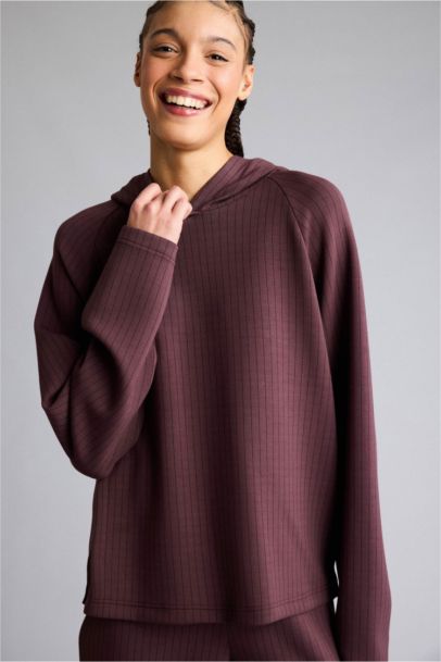 Standard Fit Hooded Modal Sports Sweatshirt