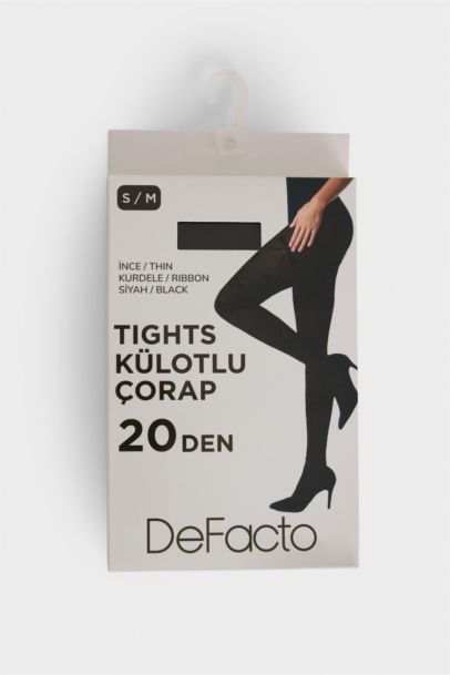Kadın Baskılı 20 Denye Külotlu Çorap