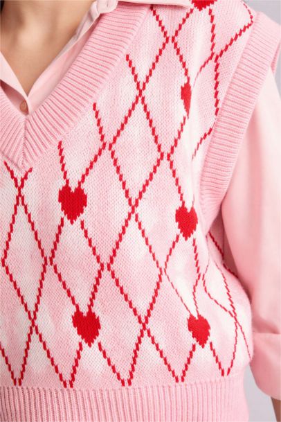 Regular Fit V-Neck Vest