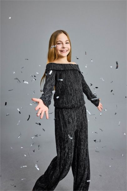 سيت بناتي بلوزة وبنطلون - قطعتين