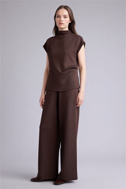 Wide Leg Modal Trousers