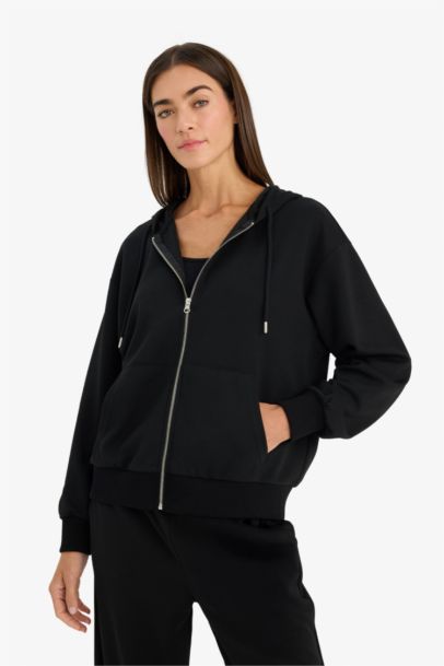 Relax Fit Hooded Cardigan