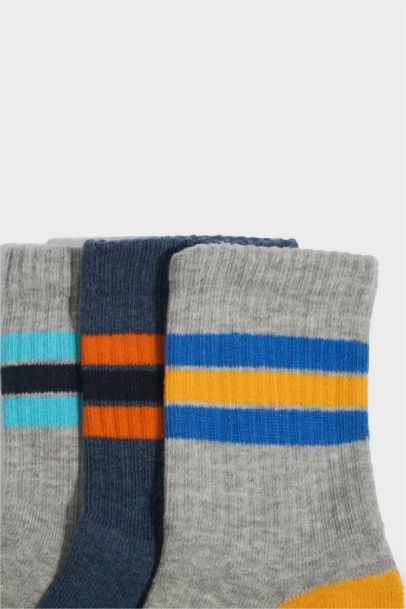 Boy 3 piece Sports Cotton Socks