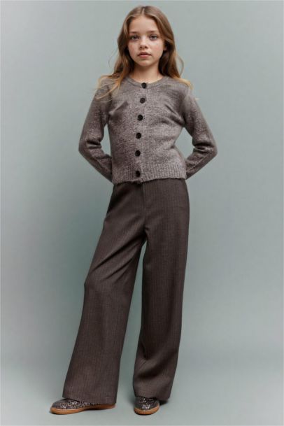 Girl Buttoned Knit Cardigan