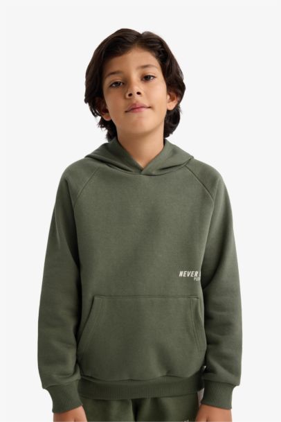 Boy Printed Hooded Sweatshirt