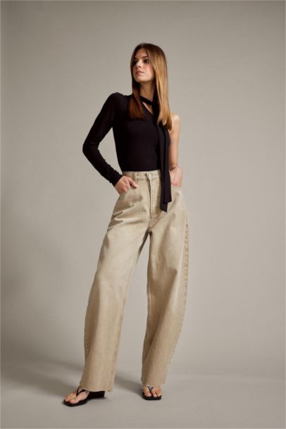 Baggy Fit Denim Trousers