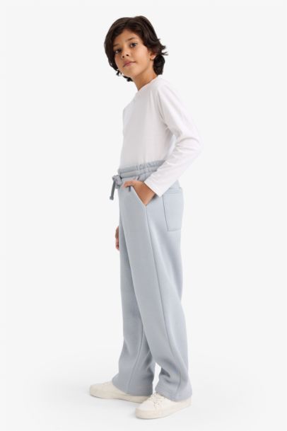 Oversize Geniş Kalıp Beli Lastikli Eşofman Altı Erkek Çocuk