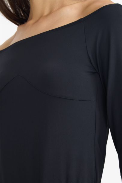 Body basique à manches longues pour femme