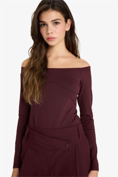 Slim Fit Long Sleeve Bodysuit