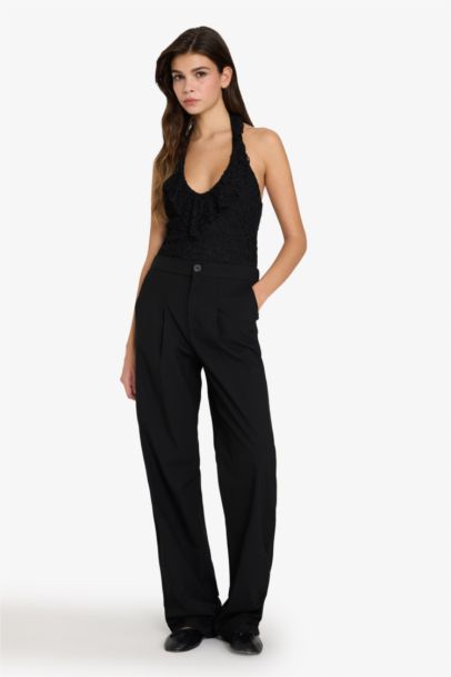 Halter Yaka Dantel Bluz